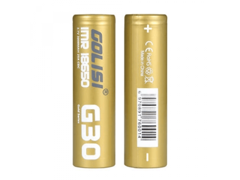 GOLISI G30 Battery 18650 3000mAh 20A Gold