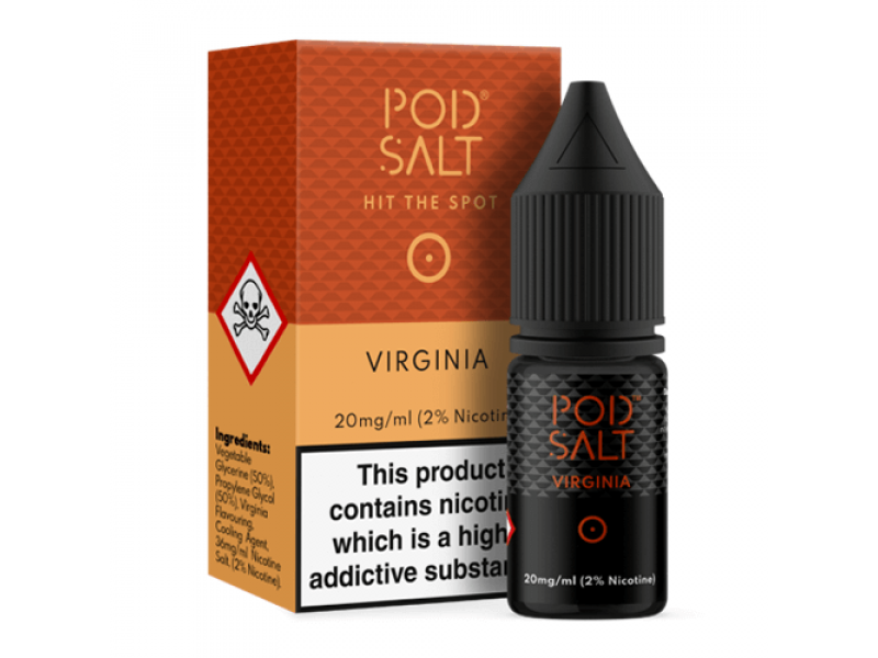 Pod Salt Virginia Nicotine Salt E Liquid |10ml Bottle