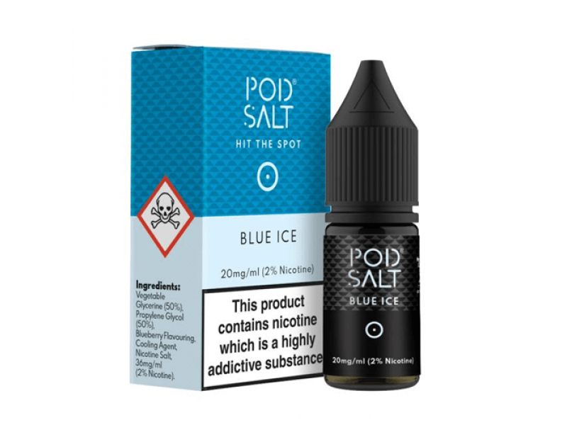 Pod Salt Blue Ice Nicotine Salt by Pod Salt E Liquid | 10ml Bottle