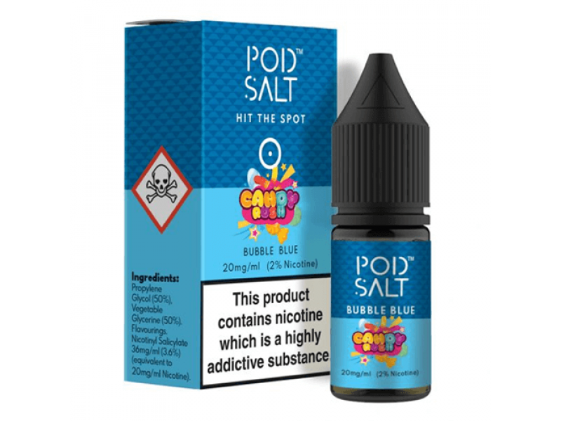 Pod Salt Bubble Blue Nicotine Salt E Liquid | 10ml Bottle