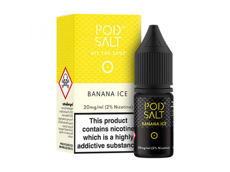 Pod Salt Banana Ice Nicotine Salt by Pod Salt E Liquid | 10ml Bottle