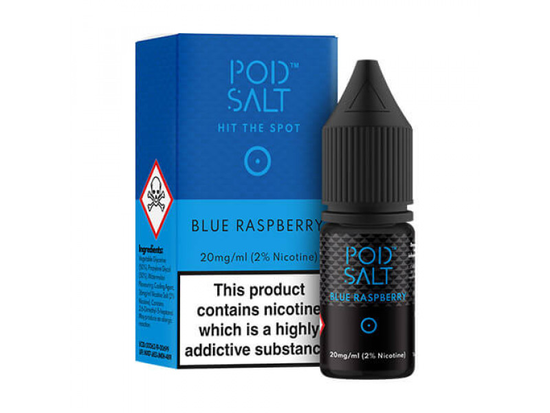 Pod Salt Blue Raspberry Nicotine Salt by Pod Salt E Liquid | 10ml Bottle