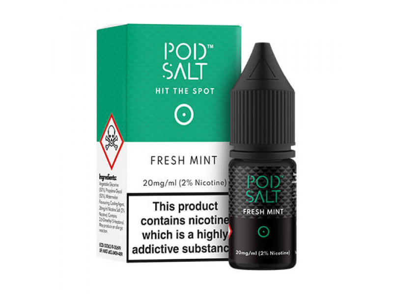 Pod Salt Fresh Mint Nicotine Salt by Pod Salt E Liquid | 10ml Bottle
