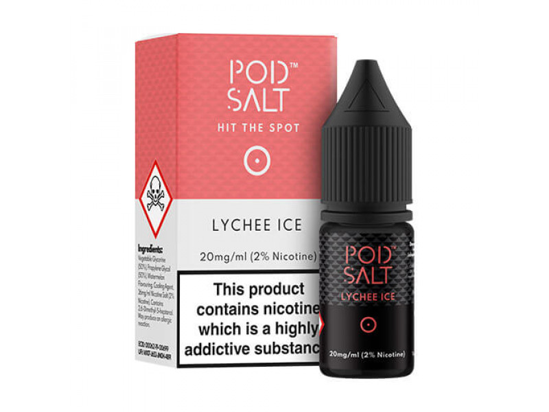 Pod Salt Lychee Ice Nicotine Salt by Pod Salt E Liquid | 10ml Bottle