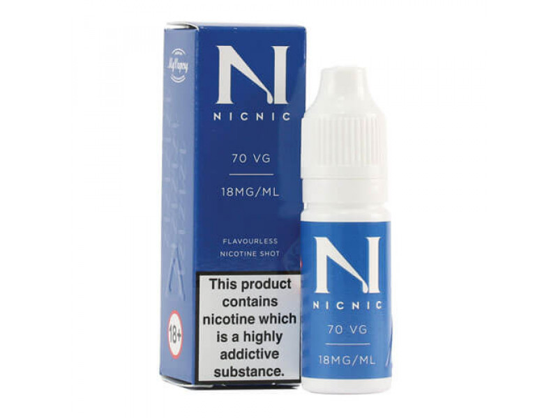 Nic Nic Nicotine Shot 18MG / 10ML 70VG (Blue)